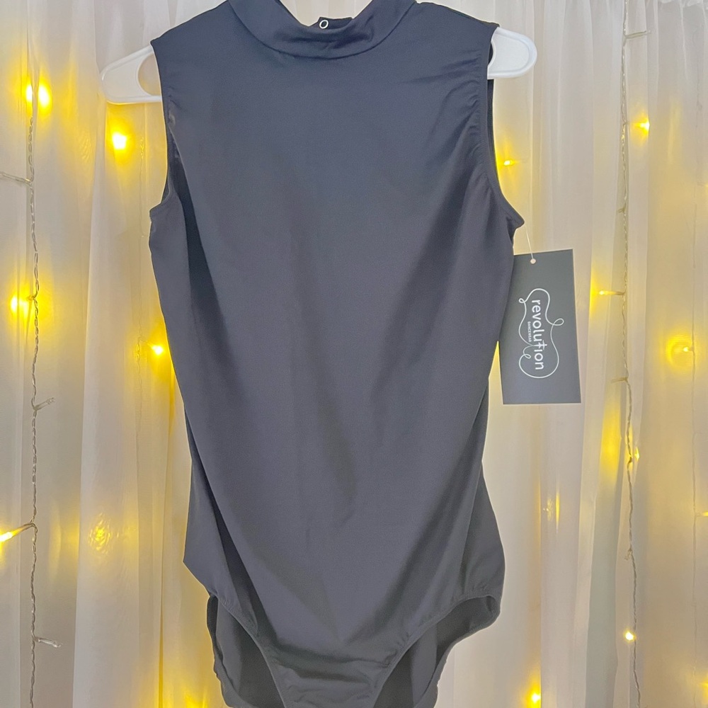 Revolution Black Mock Neck Leotard